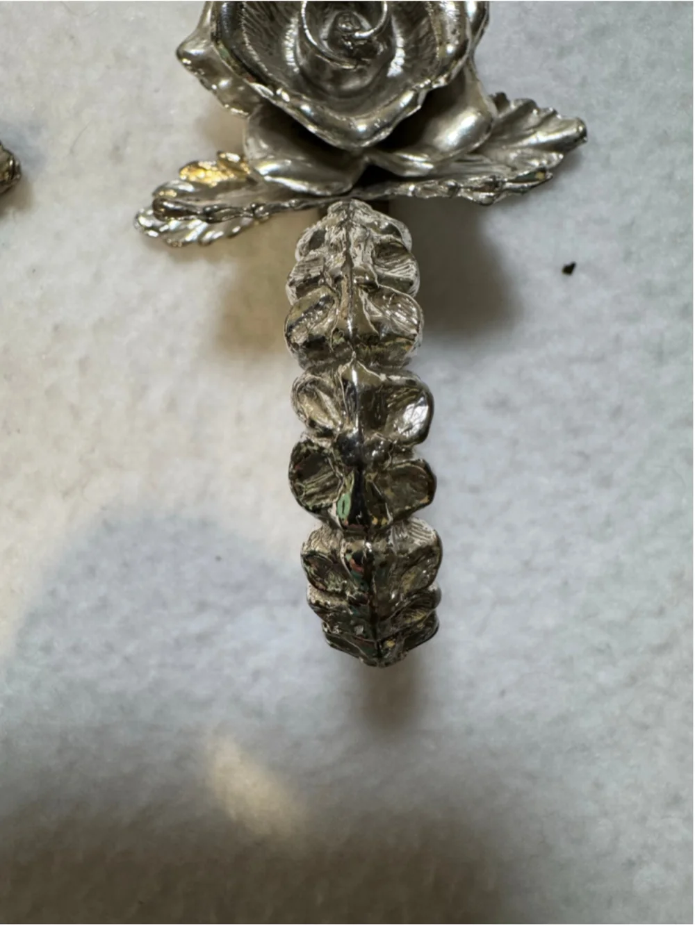 Unbranded Silver Rose Napkin Rings Set of 8